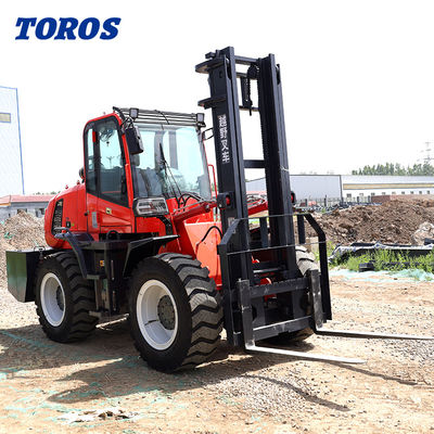качество  Enclosed Cab Rough Terrain Forklift Outdoor 5000 Lb All Terrain Forklift завод
