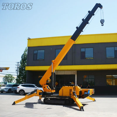 качество  Span 16.8m Narrow Space Spider Crane For Construction And Industrial Applications завод
