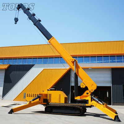 Span 16.8m TOROS Tracked Spider Crane For Narrow Space Engineering