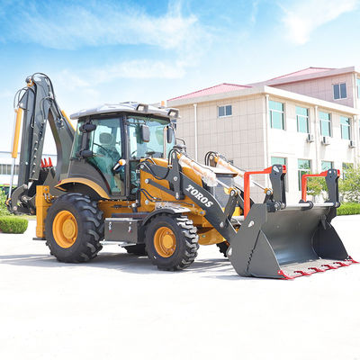 2.5ton Compact Backhoe Loader Machine Equipped With Various Attachments