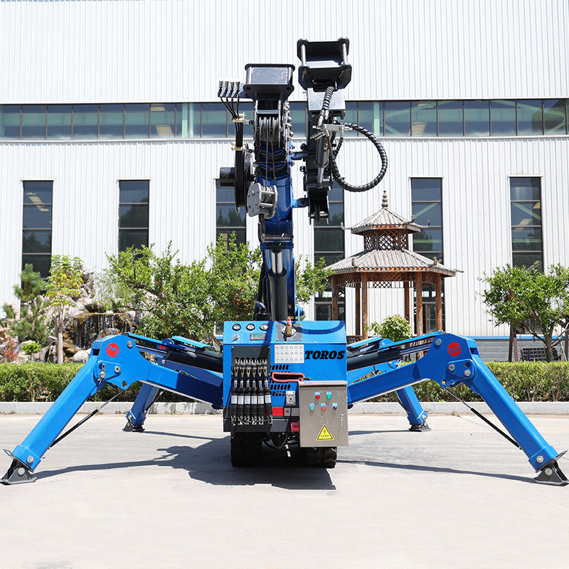 16m Max. Lifting Height Tracked Spider Crane Energy Efficiency Simple Operation