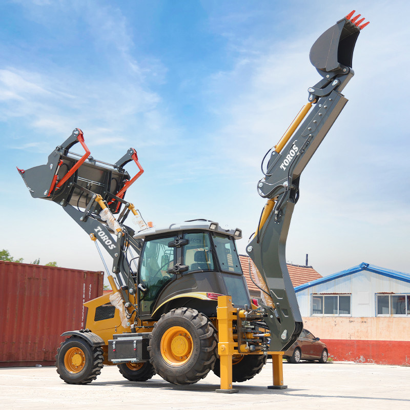 2.5ton Compact Backhoe Loader Machine Equipped With Various Attachments