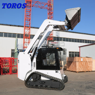 TOROS Skid Steer Backhoe Loader компактный малый трассовый погрузчик для удаления мусора