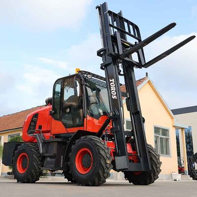 3.5T до 5T грубая местность противовесный вилочный погрузчик многофункциональный