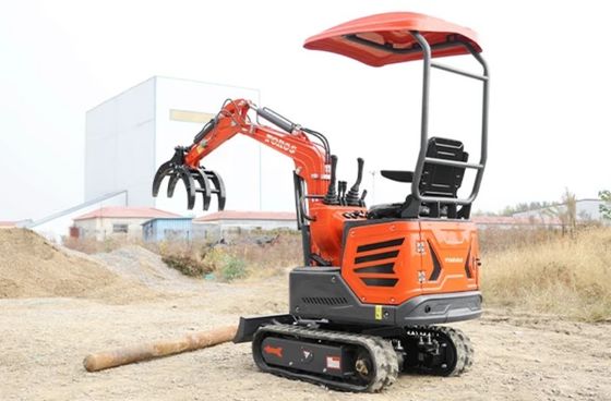 Мини-экскаватор 1200 кг эксплуатационной массы, двигатель Kubota