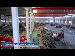 Закрытый дизельный вилочный погрузчик 4WD для грубых мест